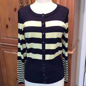 NWOT New Chelsea & Theodore Striped Cardigan